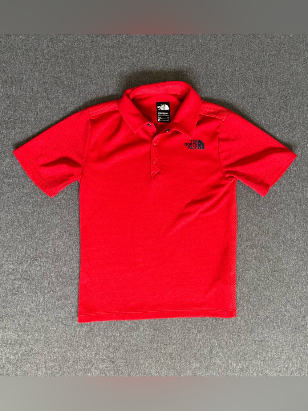 The North Face Red Kids Polo with Logo